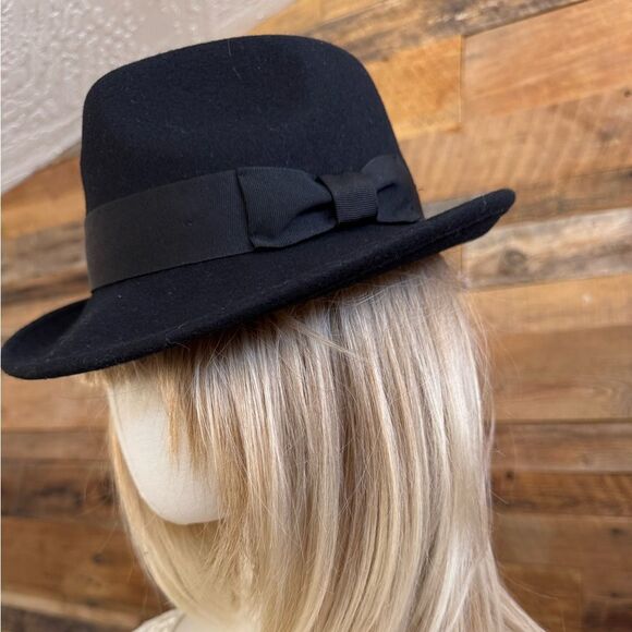 Belfry Classic Black Wool Fedora - Picture 7 of 12